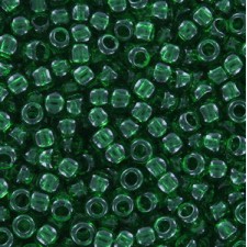 Toho seed beads 8/0 round Transparent Grass Green - TR-08-7B